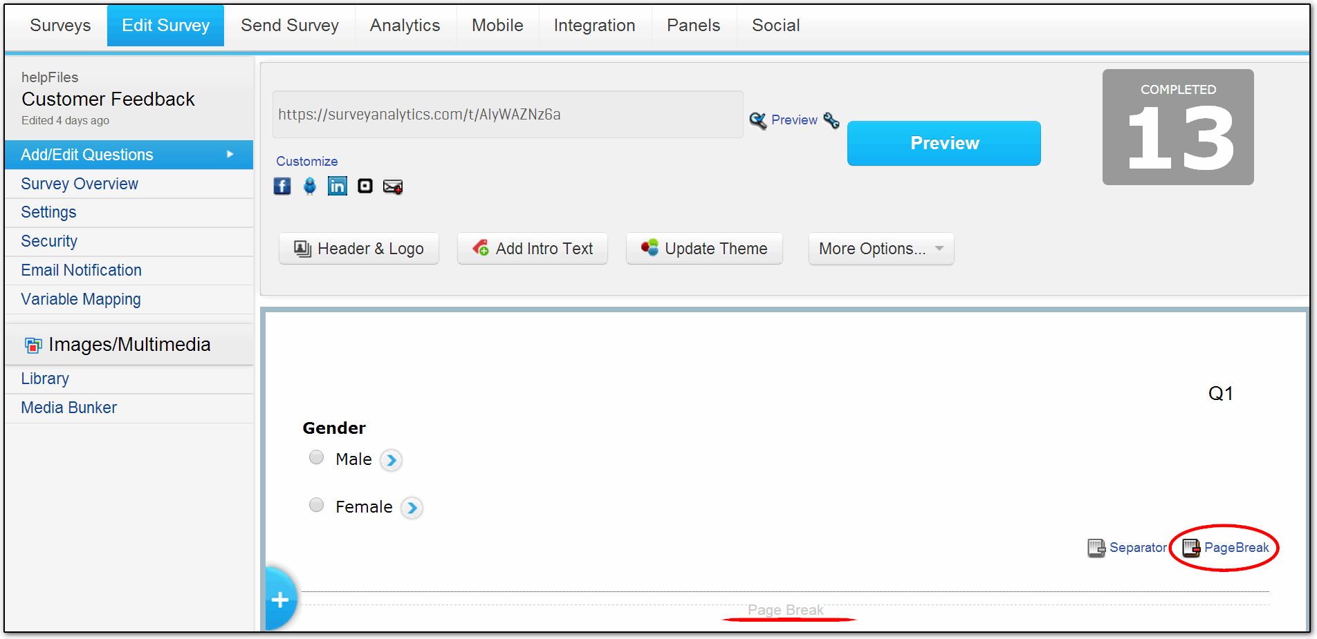 Survey Software Help Image